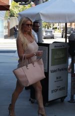 JESSICA SIMPSON at an Italian Restaurant in Beverly Hills 06/24/2015