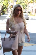 JESSICA SIMPSON at an Italian Restaurant in Beverly Hills 06/24/2015