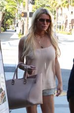 JESSICA SIMPSON at an Italian Restaurant in Beverly Hills 06/24/2015