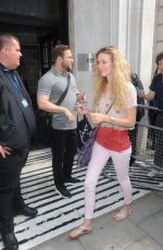 JOSS STONE Leaves BBC Radio 2 Studios in London 06/12/2015