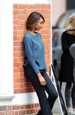 JOURDAN DUNN on the Set of a Photoshoot in London 06/10/2015