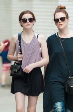 JULIANNE MOORE Out an About in New York 06/10/2015