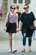 JULIANNE MOORE Out an About in New York 06/10/2015