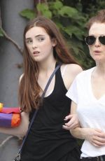 JULIANNE MOORE Out Shopping with Her Daughter in New York 06/19/2015