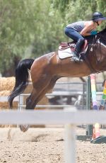 KALEY CUOCO at Horseback Riding in Los Angeles 06/24/2015