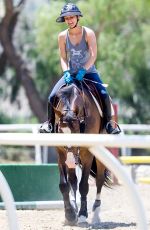 KALEY CUOCO at Horseback Riding in Los Angeles 06/24/2015