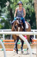 KALEY CUOCO at Horseback Riding in Los Angeles 06/24/2015