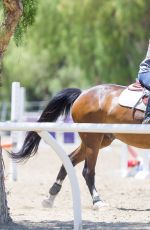 KALEY CUOCO at Horseback Riding in Los Angeles 06/24/2015