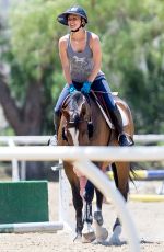 KALEY CUOCO at Horseback Riding in Los Angeles 06/24/2015