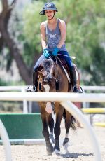 KALEY CUOCO at Horseback Riding in Los Angeles 06/24/2015