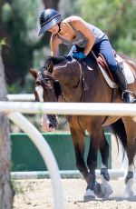 KALEY CUOCO at Horseback Riding in Los Angeles 06/24/2015