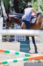 KALEY CUOCO at Horseback Riding in Los Angeles 06/24/2015