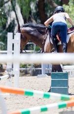 KALEY CUOCO at Horseback Riding in Los Angeles 06/24/2015