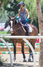 KALEY CUOCO at Horseback Riding in Los Angeles 06/24/2015