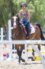 KALEY CUOCO at Horseback Riding in Los Angeles 06/24/2015