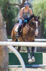 KALEY CUOCO at Horseback Riding in Los Angeles 06/24/2015