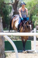 KALEY CUOCO at Horseback Riding in Los Angeles 06/24/2015