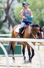 KALEY CUOCO at Horseback Riding in Los Angeles 06/24/2015