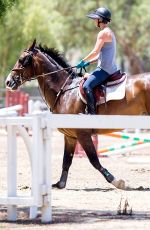 KALEY CUOCO at Horseback Riding in Los Angeles 06/24/2015