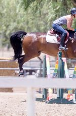 KALEY CUOCO at Horseback Riding in Los Angeles 06/24/2015