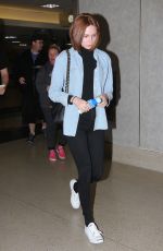 KAREN GILLAN at LAX Airport in Los Angeles 005/31/2015