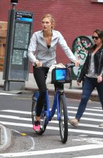KARLIE KLOSS Out and About in New York 06/18/2015