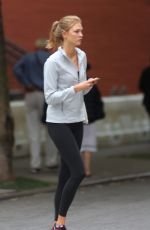KARLIE KLOSS Out and About in New York 06/18/2015