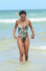 KARREUCHE TRAN in Swimsuit at a Beach in Miami 06/15/2015