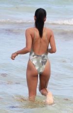 KARREUCHE TRAN in Swimsuit at a Beach in Miami 06/15/2015