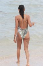 KARREUCHE TRAN in Swimsuit at a Beach in Miami 06/15/2015
