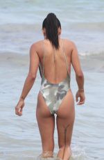 KARREUCHE TRAN in Swimsuit at a Beach in Miami 06/15/2015