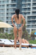 KARREUCHE TRAN in Swimsuit at a Beach in Miami 06/15/2015