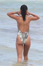 KARREUCHE TRAN in Swimsuit at a Beach in Miami 06/15/2015