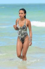 KARREUCHE TRAN in Swimsuit at a Beach in Miami 06/15/2015