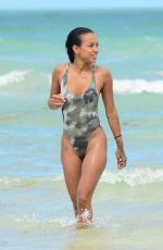 KARREUCHE TRAN in Swimsuit at a Beach in Miami 06/15/2015