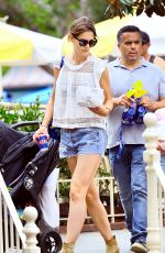 KATIE HOLMES in Cutoff Out at Disneyland in Anaheim 06/29/2015