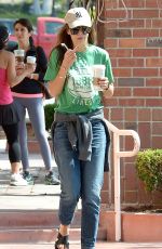 KATIE HOLMES Out for Coffee in Los Angeles 06/10/2015