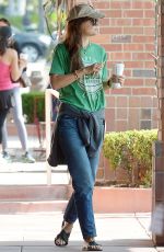 KATIE HOLMES Out for Coffee in Los Angeles 06/10/2015