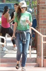 KATIE HOLMES Out for Coffee in Los Angeles 06/10/2015