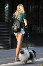 KATRINA BOWDEN Walks Her Dog Out in New York 06/22/2015