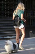 KATRINA BOWDEN Walks Her Dog Out in New York 06/22/2015