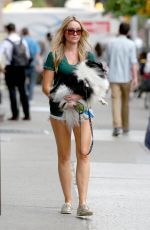 KATRINA BOWDEN Walks Her Dog Out in New York 06/22/2015
