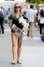 KATRINA BOWDEN Walks Her Dog Out in New York 06/22/2015