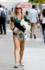 KATRINA BOWDEN Walks Her Dog Out in New York 06/22/2015