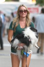 KATRINA BOWDEN Walks Her Dog Out in New York 06/22/2015