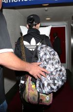 KATY PERRY and Her Pillow at LAX Airport in Los Angeles 