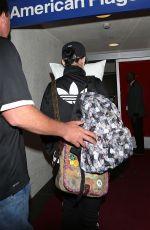 KATY PERRY and Her Pillow at LAX Airport in Los Angeles 