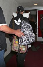 KATY PERRY and Her Pillow at LAX Airport in Los Angeles 