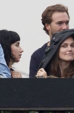 KEIRA KNIGHTLEY and James Righton at The Blur Concert at Hyde Park in London