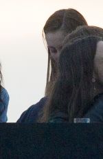 KEIRA KNIGHTLEY and James Righton at The Blur Concert at Hyde Park in London